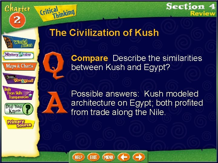 The Civilization of Kush Compare Describe the similarities between Kush and Egypt? Possible answers: