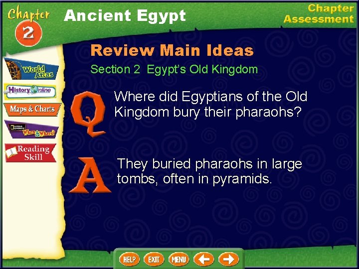 Ancient Egypt Review Main Ideas Section 2 Egypt’s Old Kingdom Where did Egyptians of