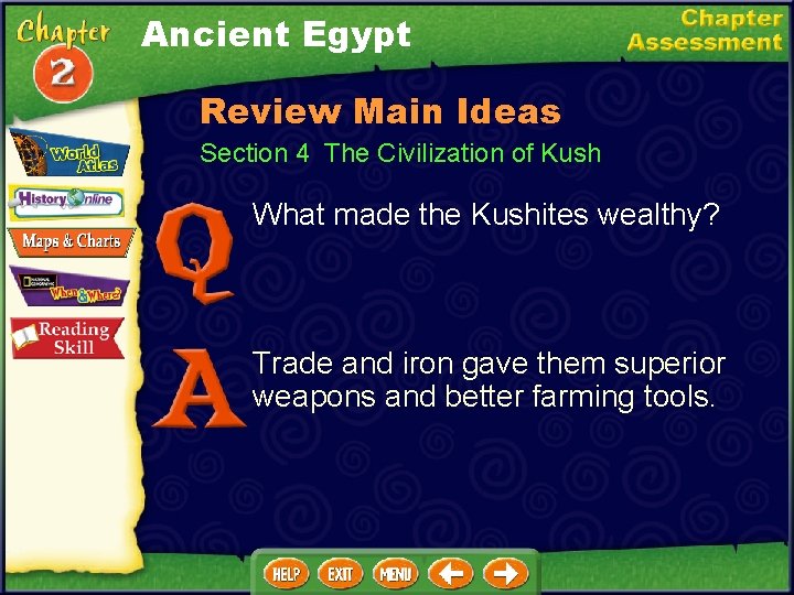 Ancient Egypt Review Main Ideas Section 4 The Civilization of Kush What made the