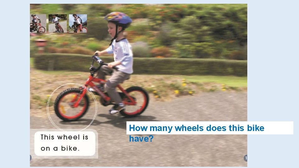 How many wheels does this bike have? 