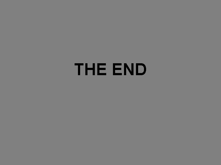 THE END 