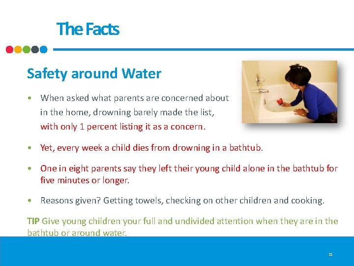 The Facts Safety around Water • When asked what parents are concerned about in The Facts Safety around Water • When asked what parents are concerned about in