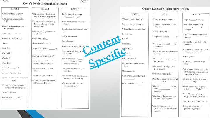 t n e t n Co ific c e Sp 