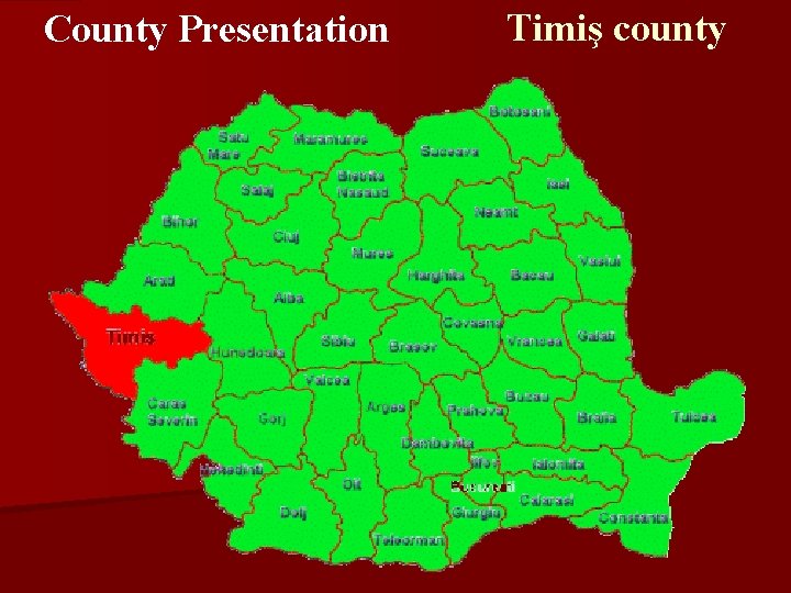 County Presentation Timiş county 