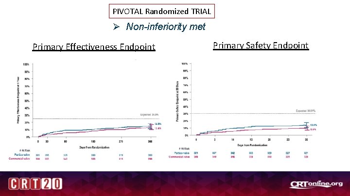 PIVOTAL Randomized TRIAL Ø Non-inferiority met Primary Effectiveness Endpoint Author (s) Affiliation On behalf