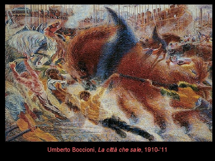 Umberto Boccioni, La città che sale, 1910 -‘ 11 