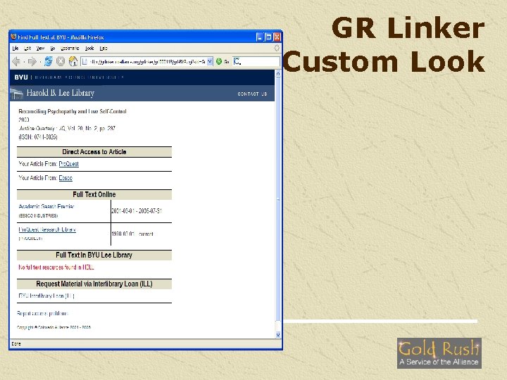 GR Linker Custom Look 