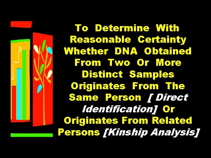 To Determine With Reasonable Certainty Whether DNA Obtained From Two Or More Distinct Samples