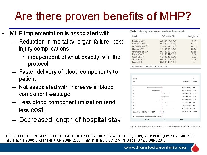 Ontarios Massive Hemorrhage Protocol MHP Presentation by Jeannie