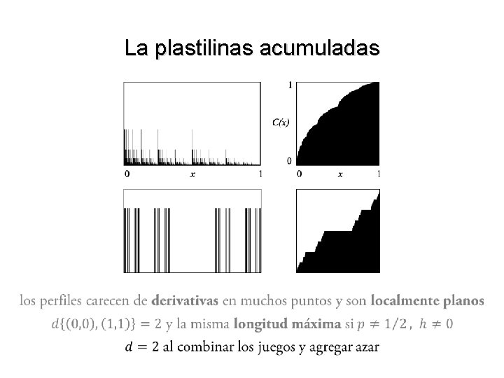 La plastilinas acumuladas 