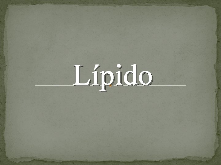 Lípido 