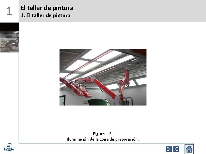 1 El taller de pintura 1. El taller de pintura Figura 1. 9. Iluminación