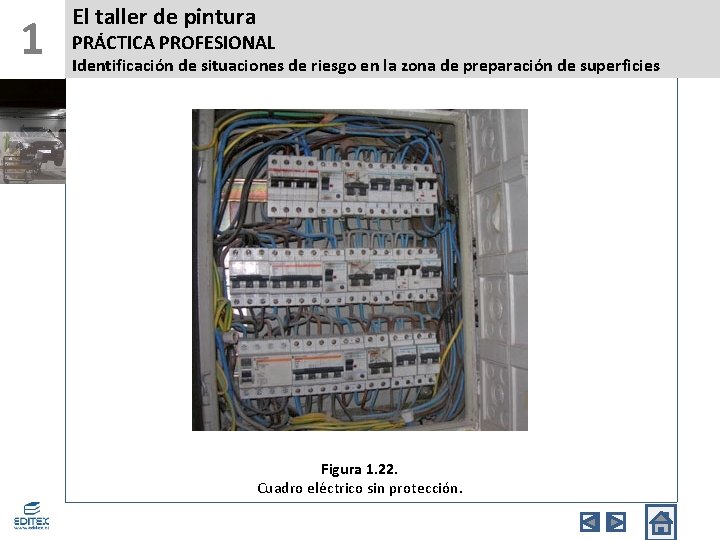 1 El taller de pintura PRÁCTICA PROFESIONAL Identificación de situaciones de riesgo en la