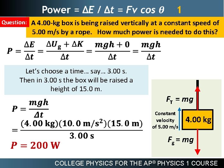  Question: A 4. 00 -kg box is being raised vertically at a constant