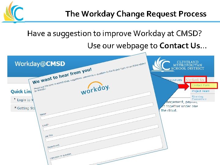 Great Teachers Great Leaders Great Schools The Workday Change Request Process Have a suggestion