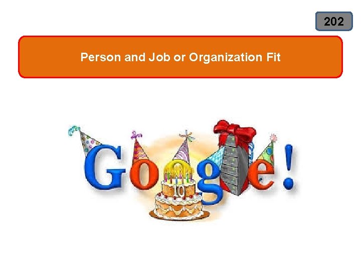 202 Person and Job or Organization Fit 