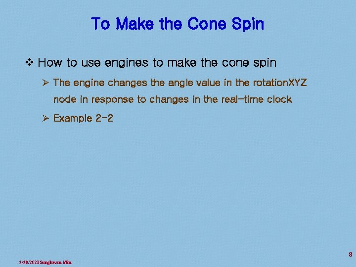 To Make the Cone Spin v How to use engines to make the cone