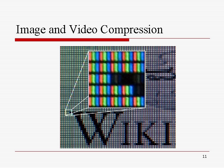 Image and Video Compression 11 