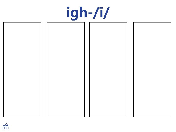 igh-/ī/ right might night light high bright fight sight tight slight flight sigh knight