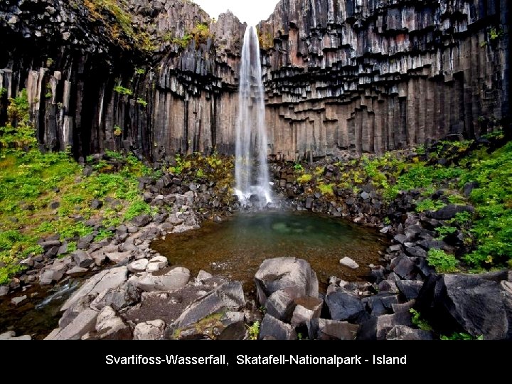 Svartifoss-Wasserfall, Skatafell-Nationalpark - Island 
