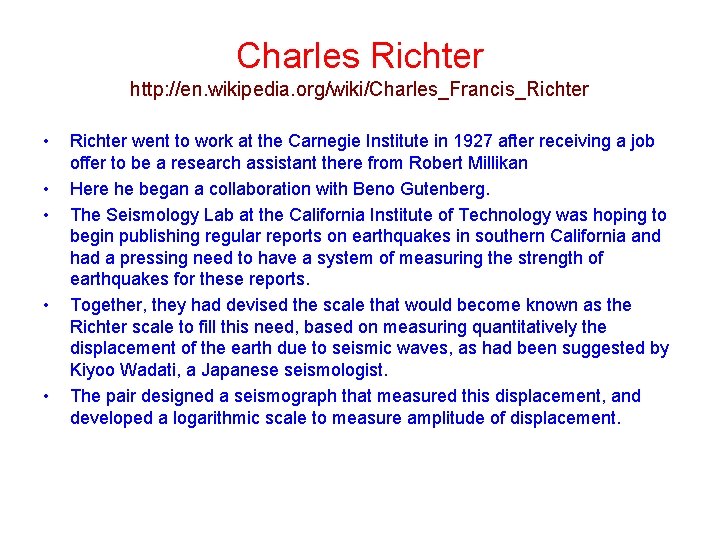 Lectures 4 6 Summary Earthquake Science Condensed John