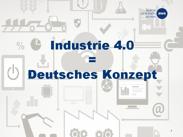 Industrie 4. 0 = Deutsches Konzept 3 
