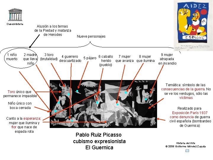 Claseshistoria 1 niño muerto Alusión a los temas de la Piedad y matanza de