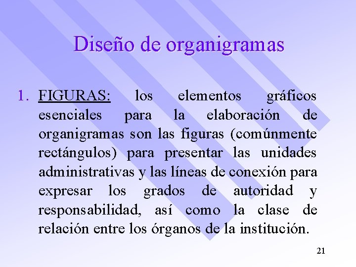 Diseño de organigramas 1. FIGURAS: los elementos gráficos esenciales para la elaboración de organigramas