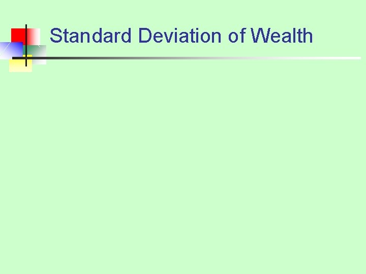 Standard Deviation of Wealth 