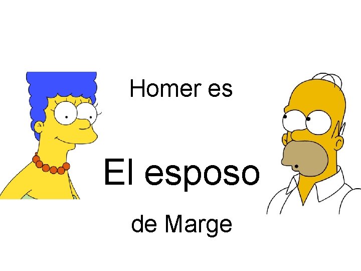 Homer es El esposo de Marge 