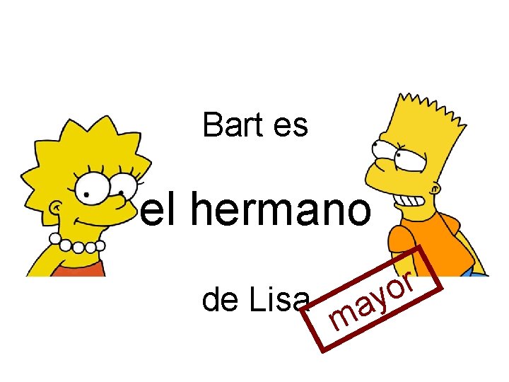 Bart es el hermano de Lisa m r o ay 