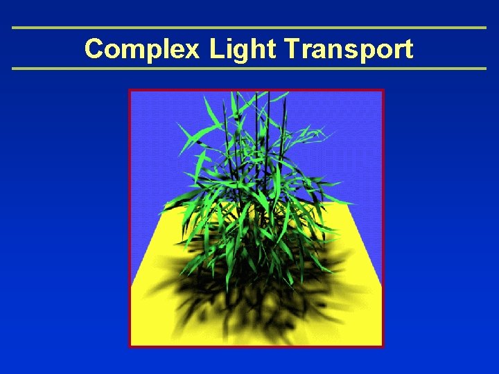 Complex Light Transport 