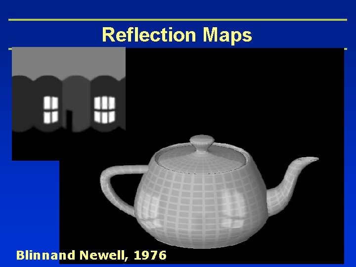 Reflection Maps Blinn and Newell, 1976 