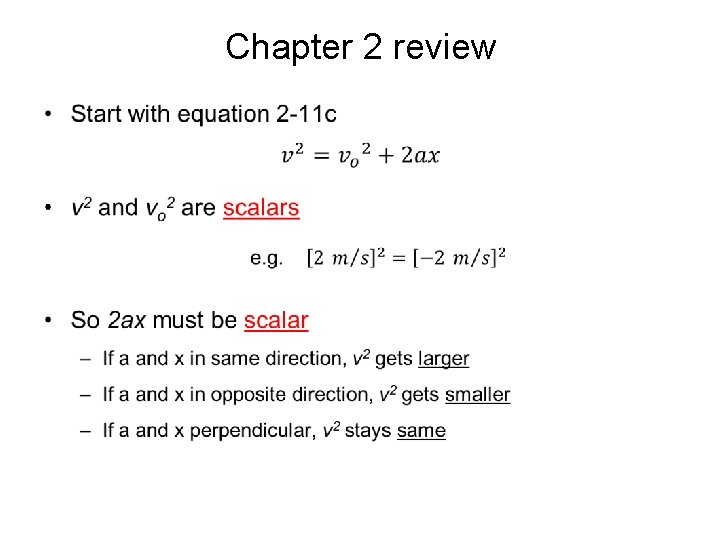 Chapter 2 review • Chapter 2 review •