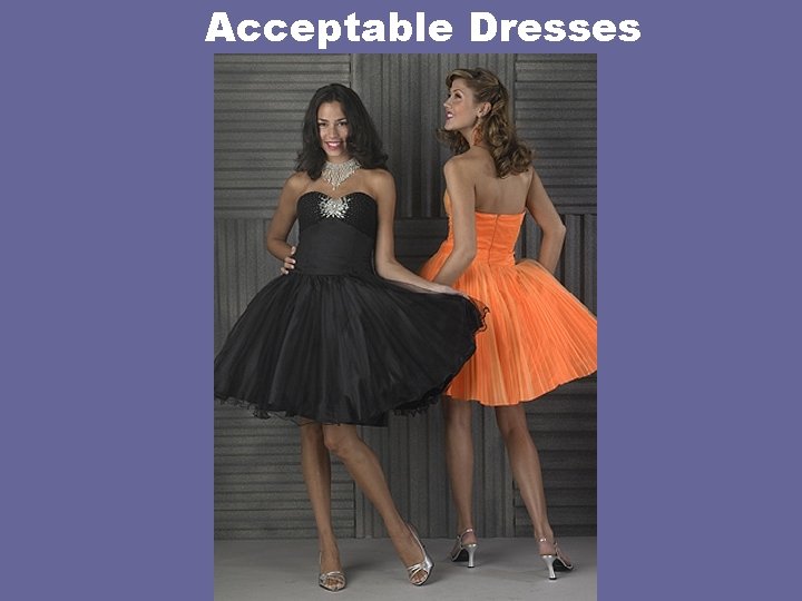 Acceptable Dresses 