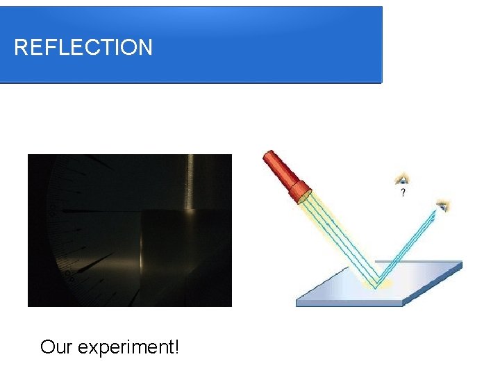 REFLECTION Our experiment! 