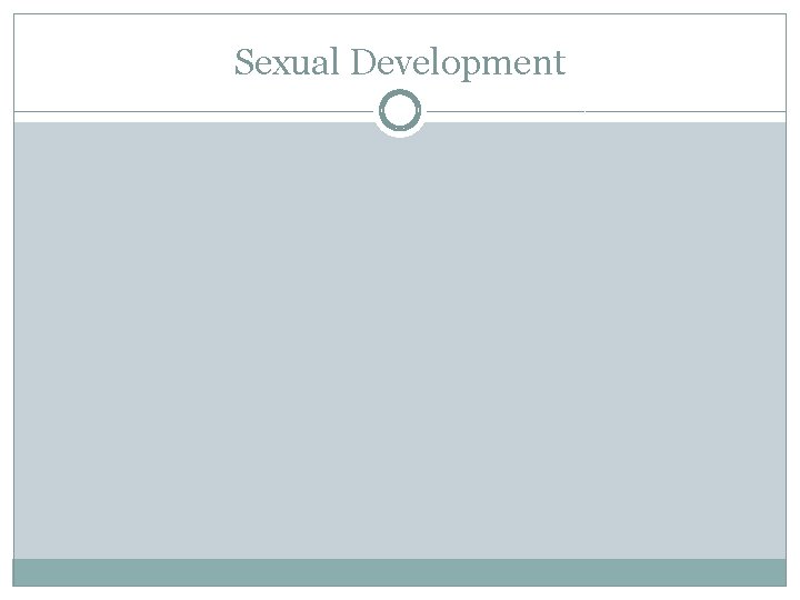 Sexual Development 