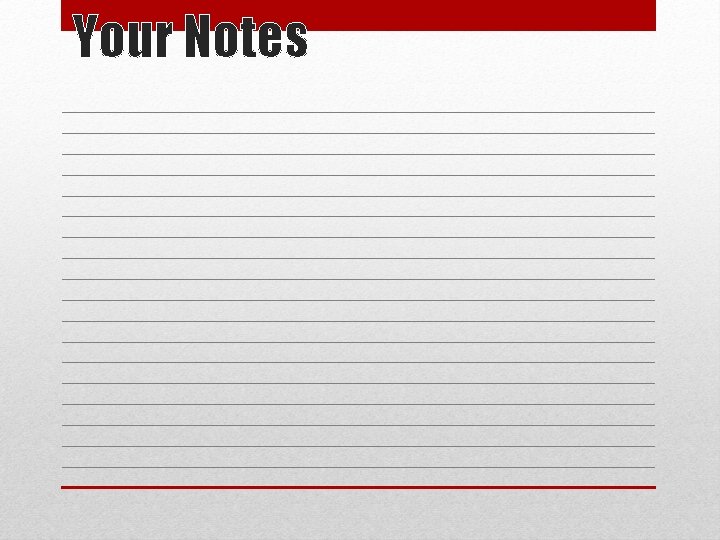 Your Notes Your Notes