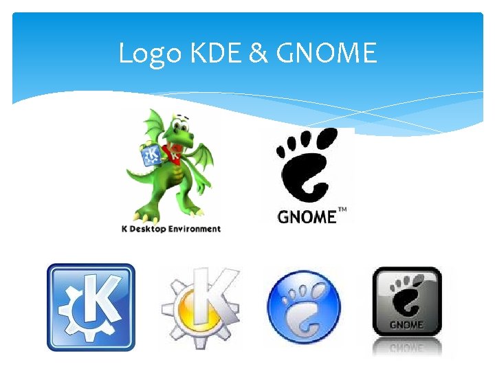 Logo KDE & GNOME 