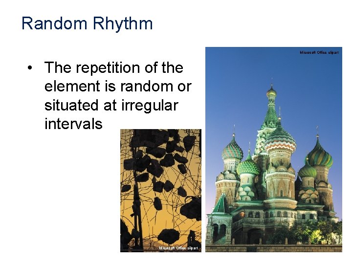Random Rhythm Microsoft Office clipart • The repetition of the element is random or