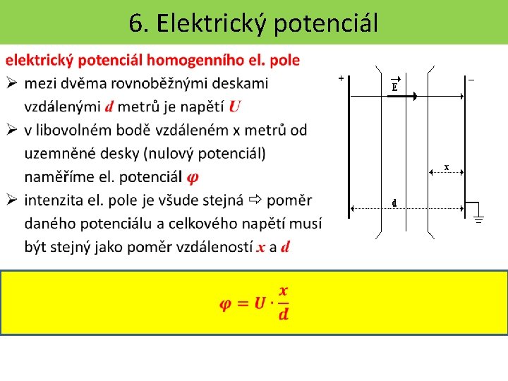 6. Elektrický potenciál 