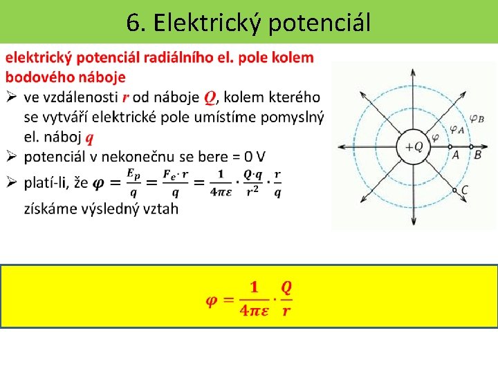 6. Elektrický potenciál 