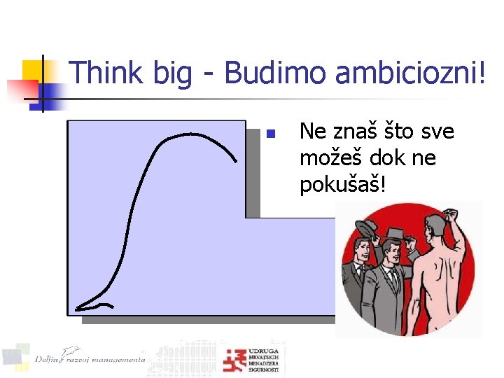 Think big - Budimo ambiciozni! n Ne znaš što sve možeš dok ne pokušaš!