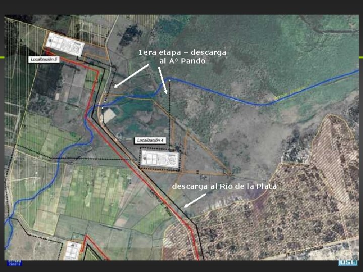 1 era etapa – descarga al A° Pando descarga al Río de la Plata