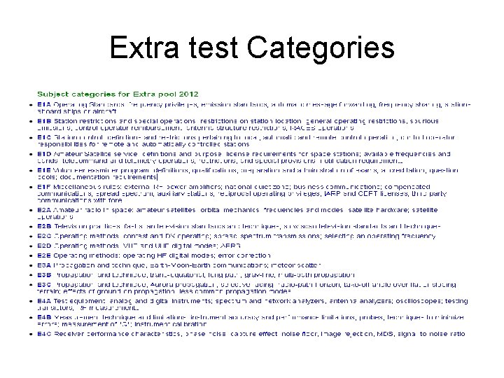 Extra test Categories 