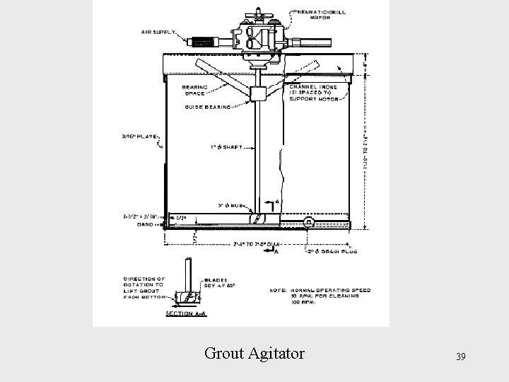 Grout Agitator 39 