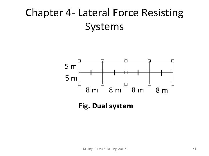 Chapter 4 - Lateral Force Resisting Systems Dr. -Ing. Girma Z. Dr. -Ing. Adil
