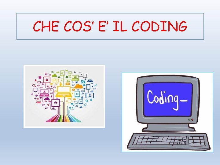 CHE COS’ E’ IL CODING 