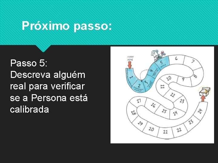 Próximo passo: Passo 5: Descreva alguém real para verificar se a Persona está calibrada