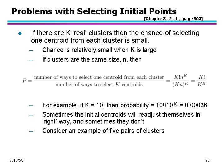 Problems with Selecting Initial Points [Chapter 8. 2. 1 , page 503] l 2010/5/7